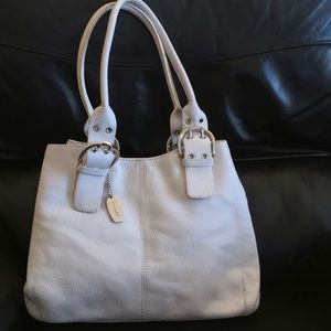 Tignanello White Leather Bag